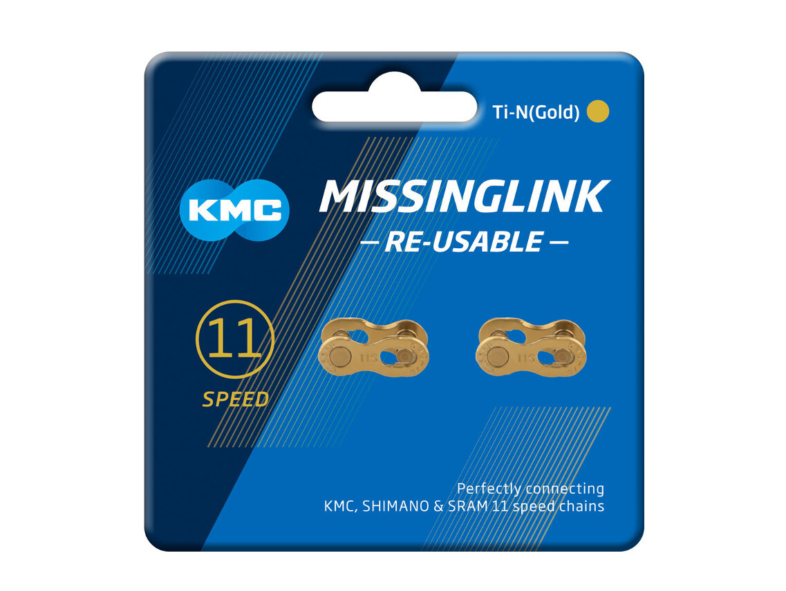 KMC Missing Link 11 Speed Connector - Ti-N Gold - Twin Pack 4 KMC Missing Link 11 Speed Connector - Ti-N Gold - Twin Pack - Image 2