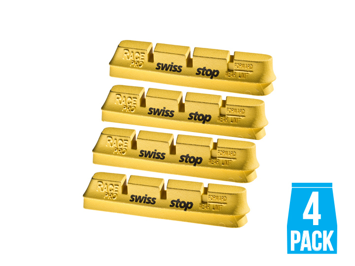 SwissStop Race Pro Yellow King Carbon Rim Brake Pads 3 SwissStop Race Pro Yellow King Carbon Rim Brake Pads
